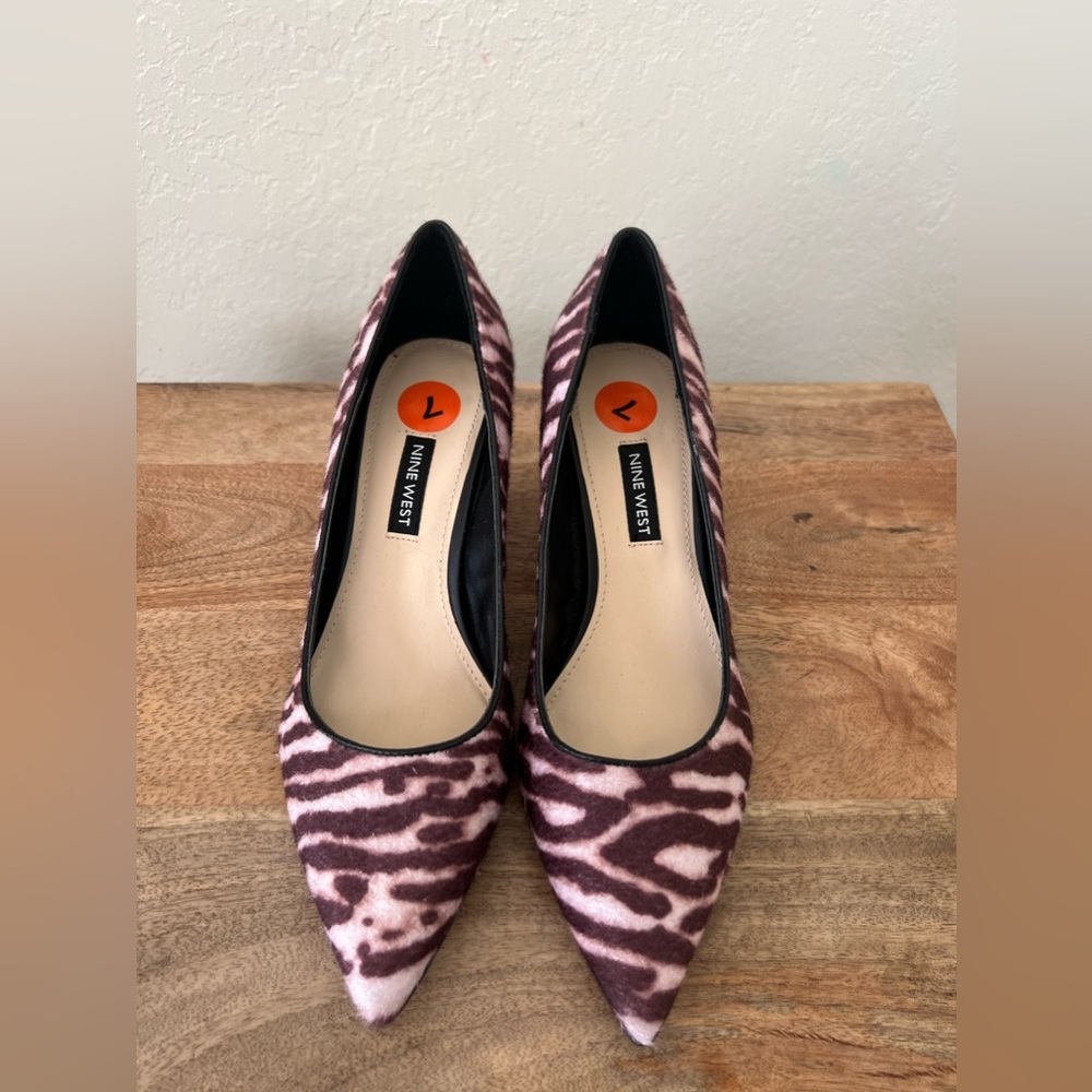 New Nine West, women zebra shoes